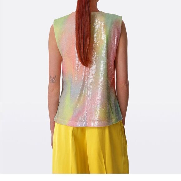NWT STINE GOYA Sequined Drisha Top-W13 - Picture 3 of 5
